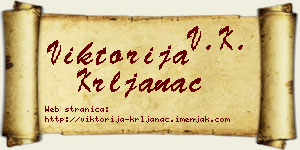 Viktorija Krljanac vizit kartica
